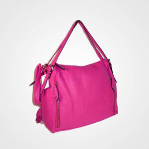 Elegant Pink Leather Shoulder Handbag for Women