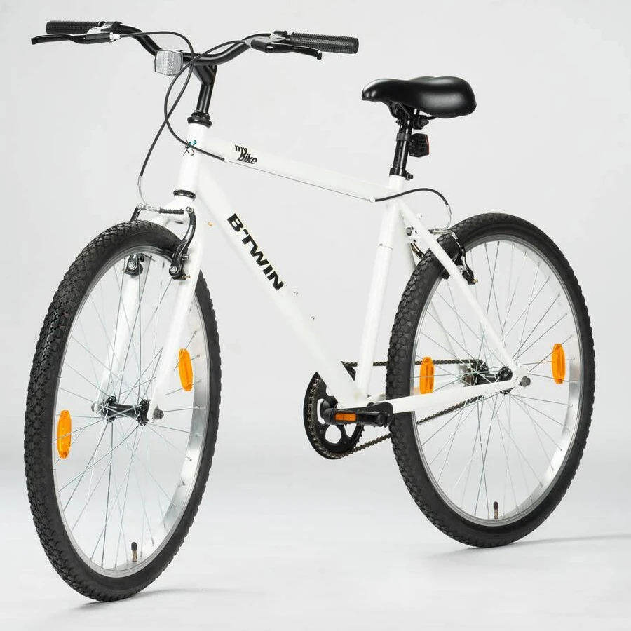 B'TWIN MyBike 26" Hybrid Cycle (White)